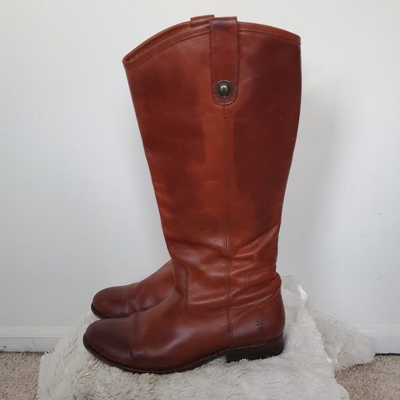 Vintage Brown Frye Melissa Button Riding Boots 9.5
